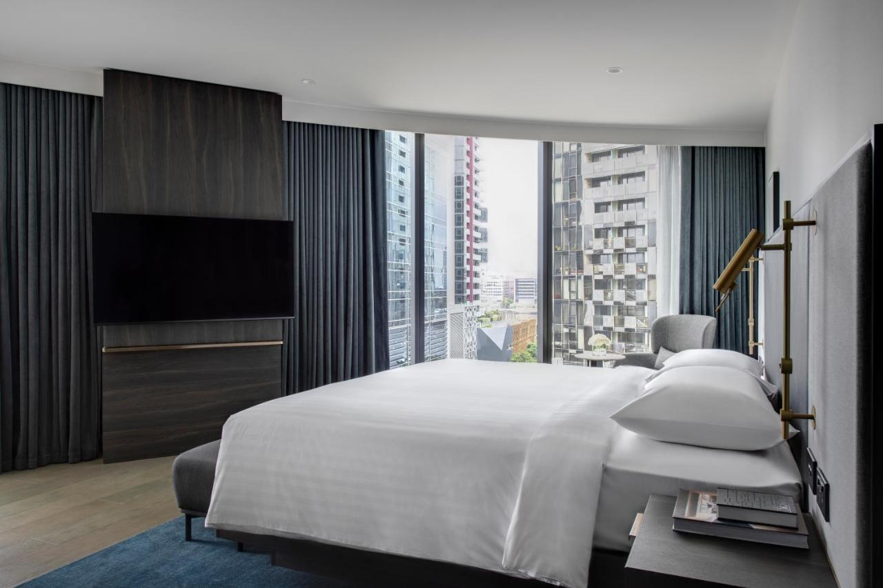 เมลเบิร์น แมริออท โฮเทล ด็อกแลนด์ส Hotel ภายนอก รูปภาพ A bedroom at the hotel