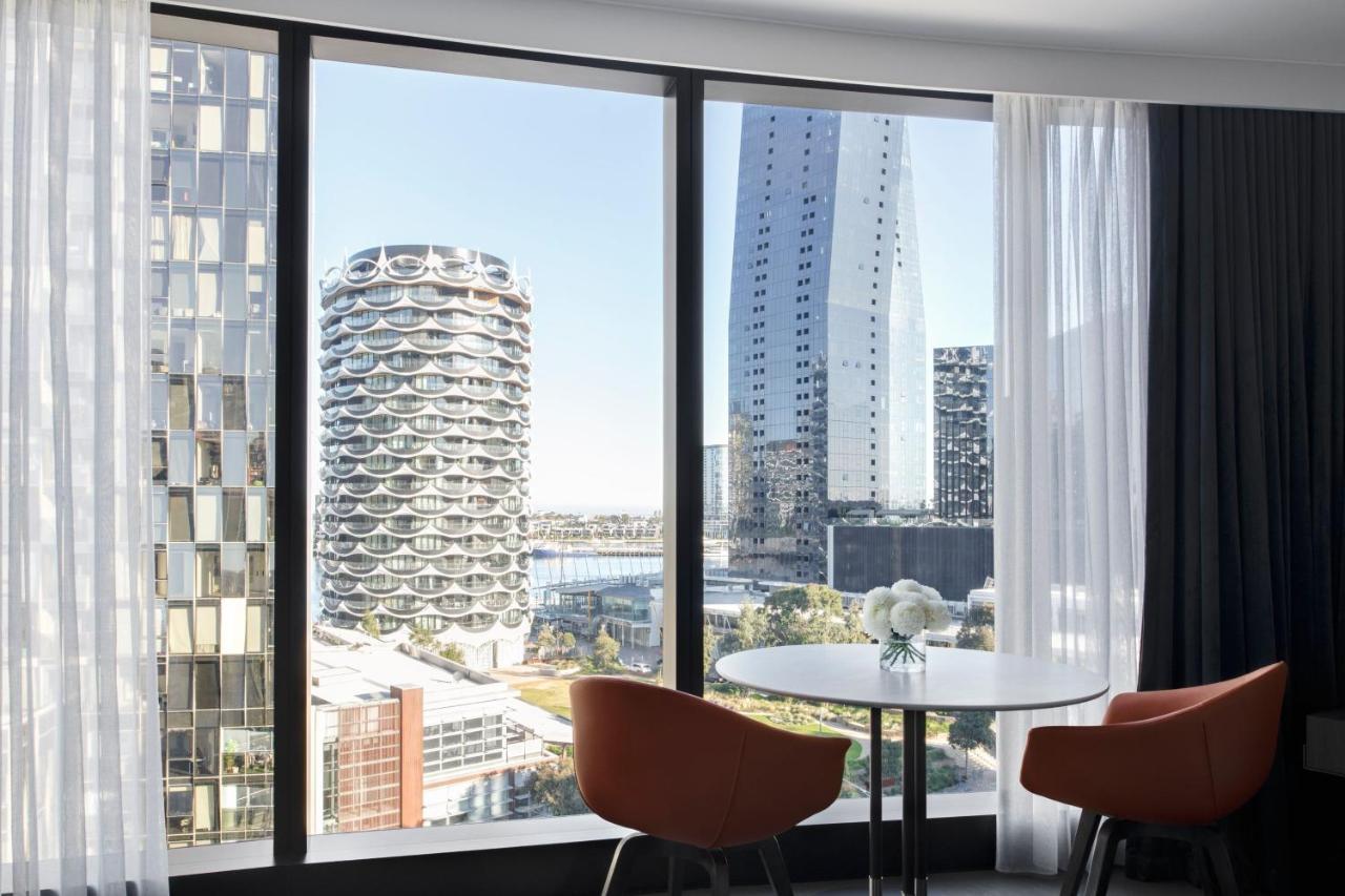 เมลเบิร์น แมริออท โฮเทล ด็อกแลนด์ส Hotel ภายนอก รูปภาพ View from a typical apartment